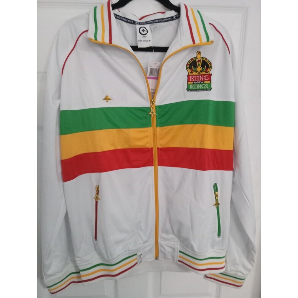 Lifted Research Group LRG “King Of Kings” Track Jacket Rasta Men’s L NWT